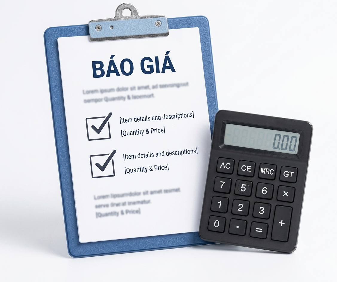 Báo giá theo kích thước thực tế